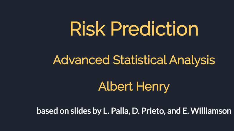 Risk Prediction